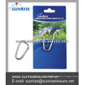 83012# D Shaped Carabiner Camp Spring Snap Clip Hook Keychain